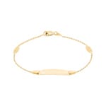 Gourmette bébé or jaune 750/18 ct 0.8mm
