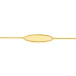 Gravurarmband 750/18 K Gelbgold 0.8mm