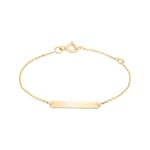 Gravurarmband 750/18 K Gelbgold 0.8mm - FR30BD8-14