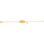Gourmette bébé or jaune 750/18 ct Étoile 1.2mm - FR35BBD3-14