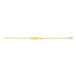 Gourmette bébé or jaune 750/18 ct ovale 2.1mm - 14cm - BK30BBO-14