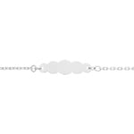 Gravurarmband 750/18 K Weissgold 1.2mm