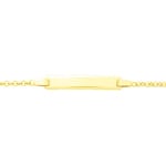 Gourmette bébé forçat or jaune 750/18 ct 1.8mm - 13cm