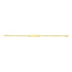 Gourmette bébé forçat or jaune 750/18 ct 2.3mm - 14cm - C28BBO-14