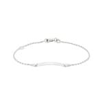 Gravurarmband Anker 750/18 K Weissgold 1.0mm - 14cm