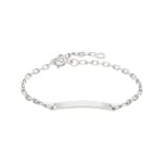 Gravurarmband Anker 925 Silber rhodiniert 2.3mm