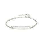 Gravurarmband Anker 925 Silber rhodiniert 2.3mm