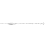 Gravurarmband Anker 925 Silber rhodiniert 2.7mm
