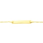 Baby Figaro Bracelet 3+1 750/18 K Yellow Gold 1.1mm - 13cm
