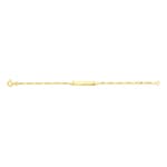 Baby Figaro Bracelet 3+1 750/18 K Yellow Gold 1.8mm - 14cm - 528.17BBR-14
