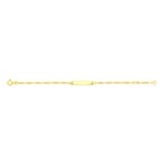 Baby Figaro Bracelet 3+1 750/18 K Yellow Gold 1.8mm - 14cm - 528.17BBO-14