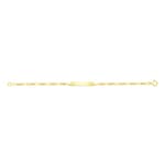 Baby Figaro Bracelet 3+1 750/18 K Yellow Gold 2.3mm - 14cm - 528.2BLS-14