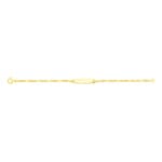 Baby Figaro Bracelet 3+1 750/18 K Yellow Gold 2.5mm - 14cm - 528.2BBO-14
