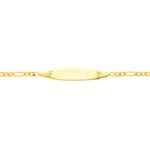 Baby Figaro Bracelet 3+1 750/18 K Yellow Gold 2.5mm - 14cm