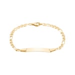 Baby Figaro Bracelet 3+1 750/18 K Yellow Gold 2.9mm - 14cm