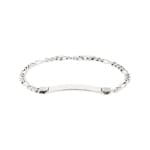 Gravurarmband Figaro 925 Silber 5.0mm