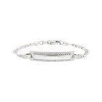 Gravurarmband Figaro 925 Silber klassisch 3.0mm - AR-925-6501