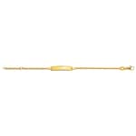 Gravurarmband / ID-Bracelet 750/18 K Gelbgold 1.9 mm - BBE100914