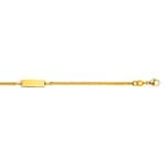 Gravurarmband / ID-Bracelet 750/18 K Gelbgold 2.1 mm