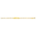 Gravurarmband / ID-Bracelet 750/18 K Gelbgold 2.4 mm - BBE100714