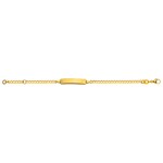 Gravurarmband / ID-Bracelet 750/18 K Gelbgold 2.4 mm - BBE101014