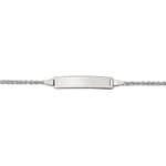 Gravurarmband / ID-Bracelet 750/18 K Weissgold 1.6 mm
