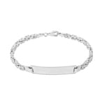 Engravable Byzantine Bracelet 925 Silver 3.0mm - AR-925-115