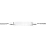 Gravurarmband Panzer 750/18 K Weissgold 2.1mm - 14cm