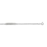 Gravurarmband Panzer 925 Silber rhodiniert 2.5mm
