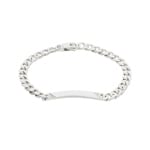 Gravurarmband Panzer 925 Silber rhodiniert 5.5mm