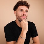 Gravurarmband Schiffsanker 925 Silber rhodiniert 7.5mm - 314103