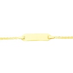 Gravurarmband Stäbchenpanzer 750/18 K Gelbgold 1.7mm - 13cm