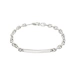 Bracelet maill marine à graver Argent 925 rhodié 4.9mm - 304055