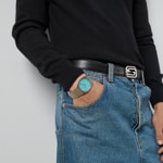 Gucci 25H Bleu 38mm - YA163409