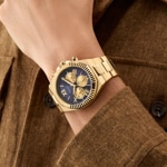 Guess Equity Day Date Gold / Blue - GW0703G6