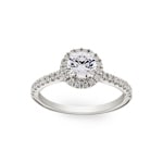 Halo Diamantring 750/18 K Weissgold 0.99 ct G/si - RI-6444-02-WG