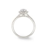 Halo Diamantring 750/18 K Weissgold 0.99 ct G/si - RI-6444-02-WG