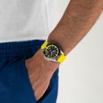 Hamilton Khaki Navy Scuba Auto Acid Yellow - H82395332