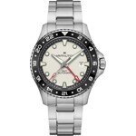 Hamilton Khaki Navy Scuba Auto GMT 43 Argenté