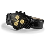 Hamilton Shaped Ventura Chrono Quartz Black & Gold - H24402730