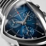 Hamilton Shaped Ventura Chrono Quartz Blue - H24432141