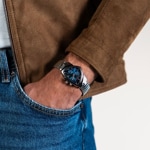 Hamilton Shaped Ventura Chrono Quartz Blue - H24432141