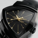 Hamilton Shaped Ventura S Black & Gold - H24201730