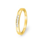 Herrenring 375/9 K Gelbgold mit Lab Grown Diamanten 0.15 ct