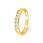 Herrenring 375/9 K Gelbgold mit Lab Grown Diamanten 0.35 ct