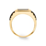 Men's Ring 750/18 K Yellow Gold with Onyx - PR11981-15-GG