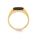 Herrenring 750/18 K Gelbgold mit Onyx - PR03697-15-GG
