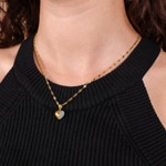 Herzanhänger 750/18 K Gelb- / Weissgold - GLYBPND4667GW