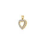 Heart Pendant 750/18 K Yellow Gold with Diamonds 0.75 ct H/si - AN-23172-GG