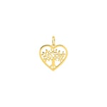 Pendentif cœur or jaune 750/18 ct avec arbre de vie - 3.7445.00